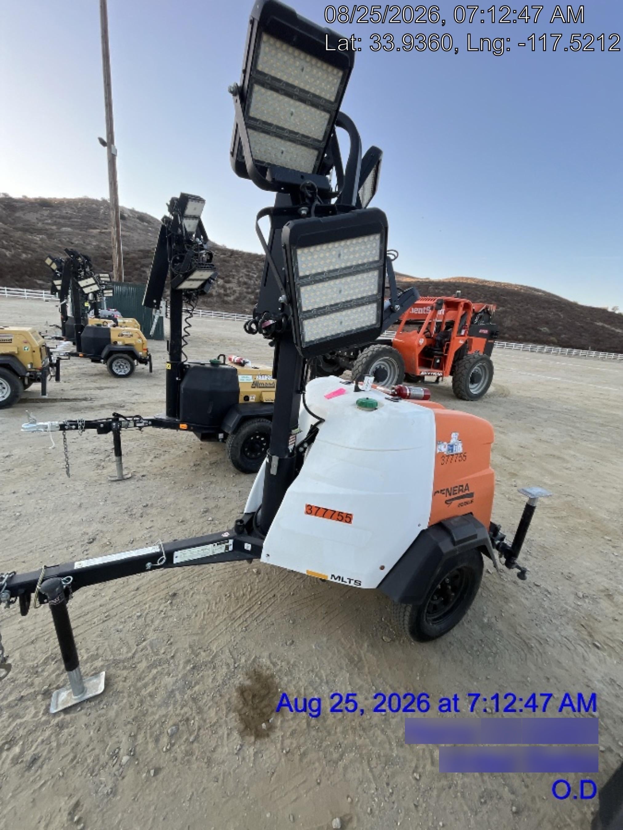 2023 Generac MLT2 Diesel, Flex Switch 120V Input, Powerzone Controller, 
(4) 320W LED Lights, 4kW Generator, 39.9 Gal Fuel Tank, 2" Ball, T3
