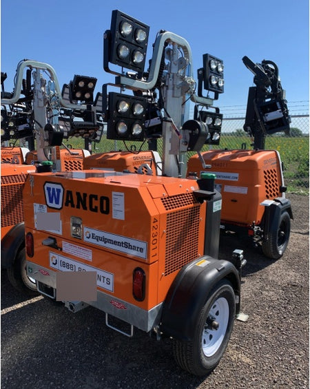 2024 Wanco WLTT-4MM4K Diesel, Deep Sea Controller, Shore Power Plug, Auto Start, (4) 350W LED Floodlights, 4kW Generator, 60 Gal Fuel Tank, 2" Ball, T3