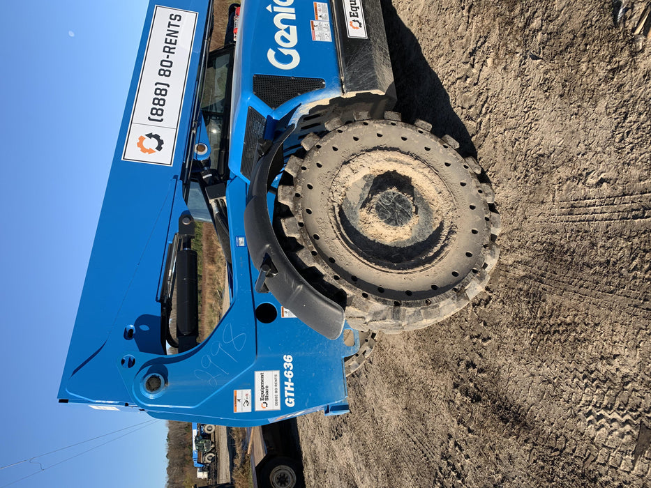 2020 Genie GTH-636 Cab/Heat/Air, Solid Tires, Work Lights, Beacon, Aux Hydraulics, Back up Alarm