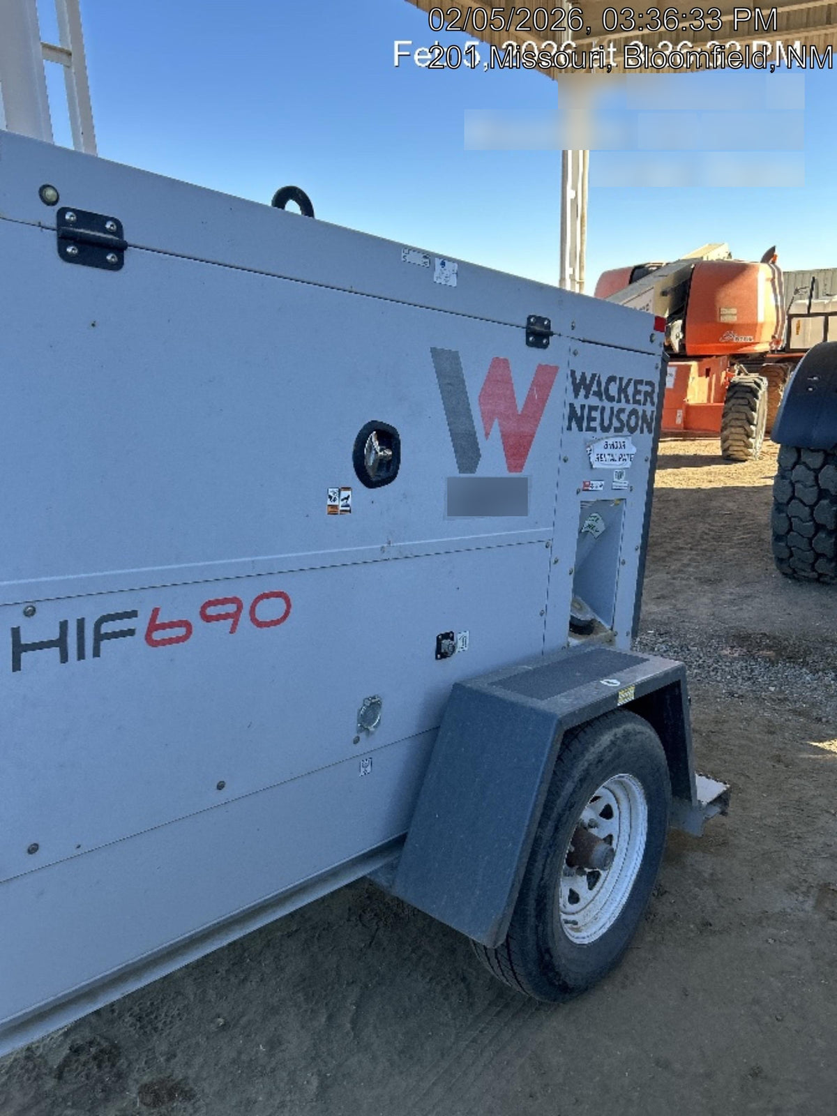 2019 WACKER NEUSON HIF 690