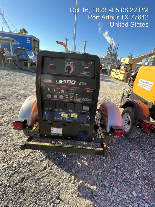 2022 Lincoln Electric LE400 Kubota V1505, Trlr, Cable Rack, Light Kit, ES Decals, T3