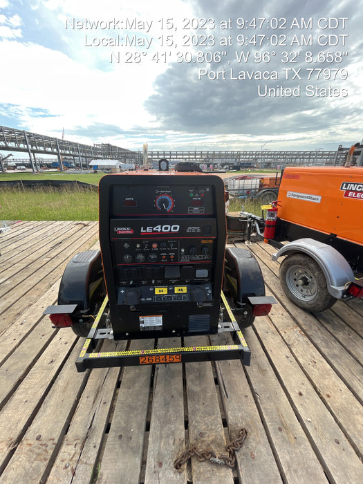 2022 Lincoln Electric LE400 Kubota V1505, Trlr, Cable Rack, Light Kit, ES Decals, T3