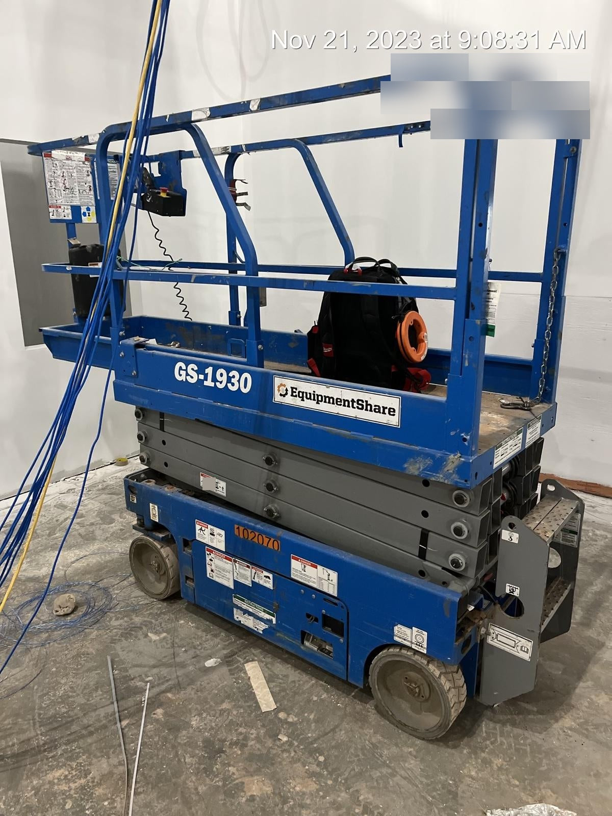 2020 Genie GS-1930 Fixed rails with chain entry gate - Pre A92.20