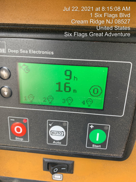 2021 Allmand NLV3GR (4) LED Light Fixture 350W, 23' Vertical Mast, 3kW Prime, Towable, Deep Sea L401, Leveling Jacks, Yanmar T4F 5.8hp