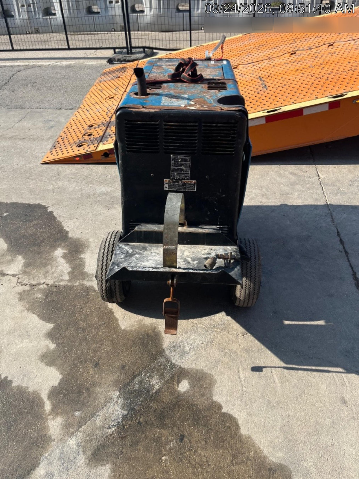2019 Miller Electric BOBCAT 250 LP/Propane, Running Gear, Tank Bracket, Hose