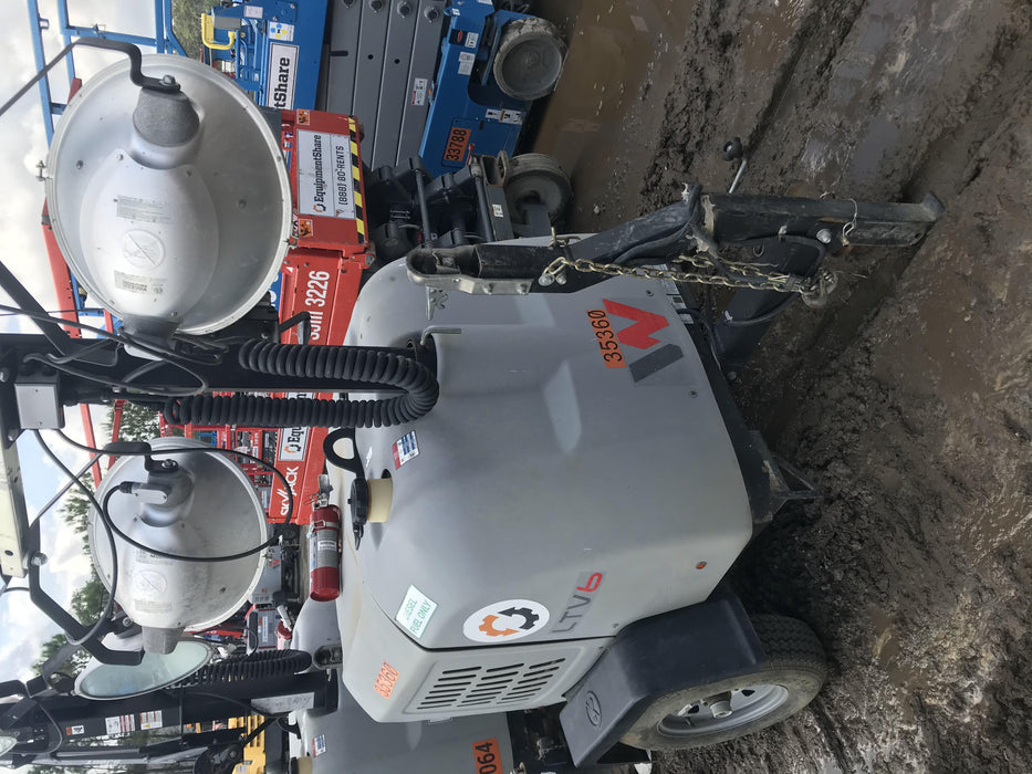 2019 Wacker Neuson LTV6L-MH Wacker Neuson LTV6L Mobile Light Tower w/Fuel Level Sensor Installed