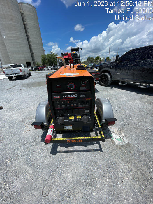 2022 Lincoln Electric LE400 Kubota V1505, Trlr, Cable Rack, Light Kit, ES Decals, T3