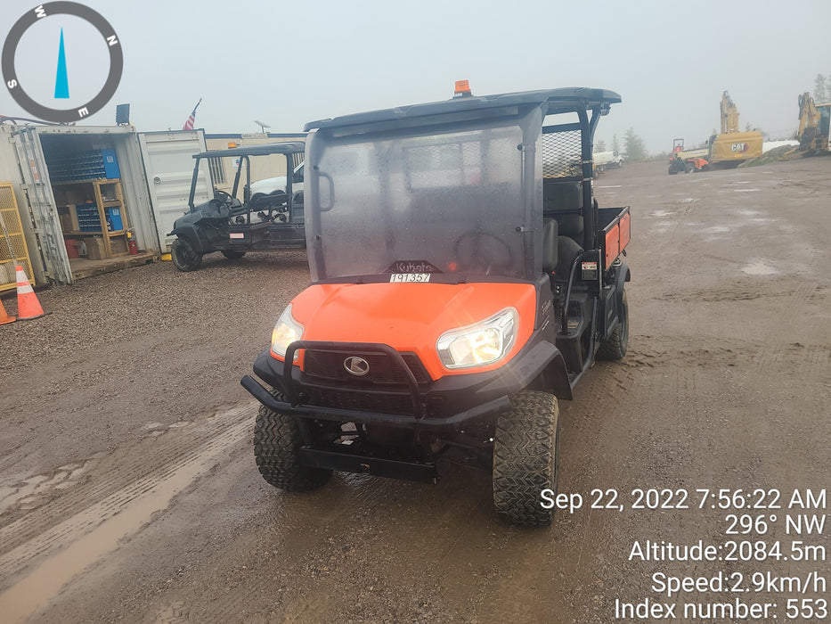 2021 Kubota RTV-X1140W-H Plastic Canopy, Windshield Acrylic Clear, LED Strobe Light, Wire Harness Kit, Back up Alarm