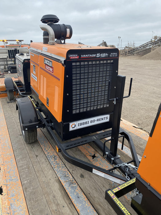 2021 Lincoln Electric Vantage 549X Ready Pak 3, ORANGE (includes trailer, cable rack, fender light kit)