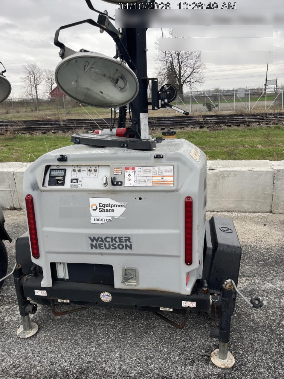 2018 Wacker Neuson LTV6L-MH Wacker Neuson LTV6L Mobile Light Tower w/Fuel Level Sensor Installed