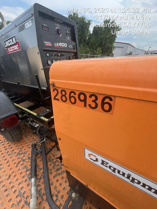 2022 Lincoln Electric LE400 Kubota V1505, Trlr, Cable Rack, Light Kit, ES Decals, T3