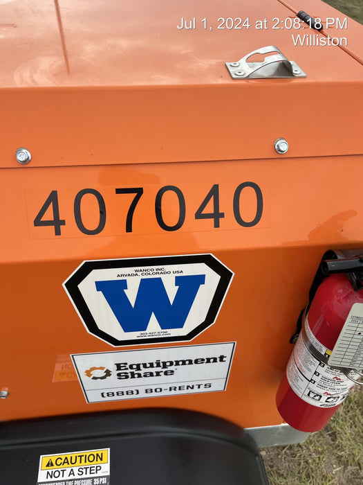 2024 Wanco WLTT-4MM4K Diesel, Deep Sea Controller, Shore Power Plug, Auto Start, (4) 350W LED Floodlights, 4kW Generator, 60 Gal Fuel Tank, 2" Ball, T3