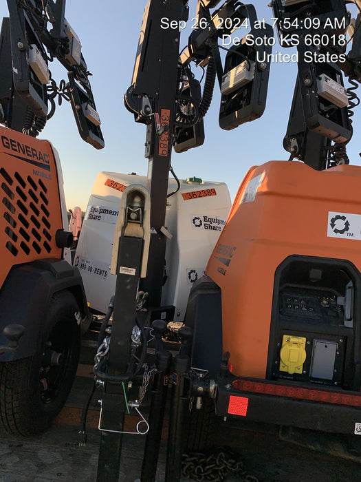 2023 Generac MLT2 Diesel, Flex Switch 120V Input, Powerzone Controller, 
(4) 320W LED Lights, 4kW Generator, 39.9 Gal Fuel Tank, 2" Ball, T3