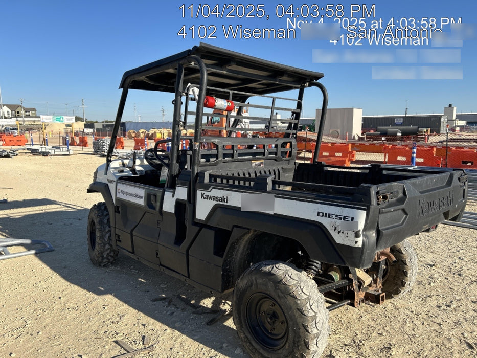 2019 Kawasaki MULE PRO-DX 3 Seater, Standard Options, Backup Alarm, Beacon, Plastic Hard Top, Poly Windshield, Horn Kit