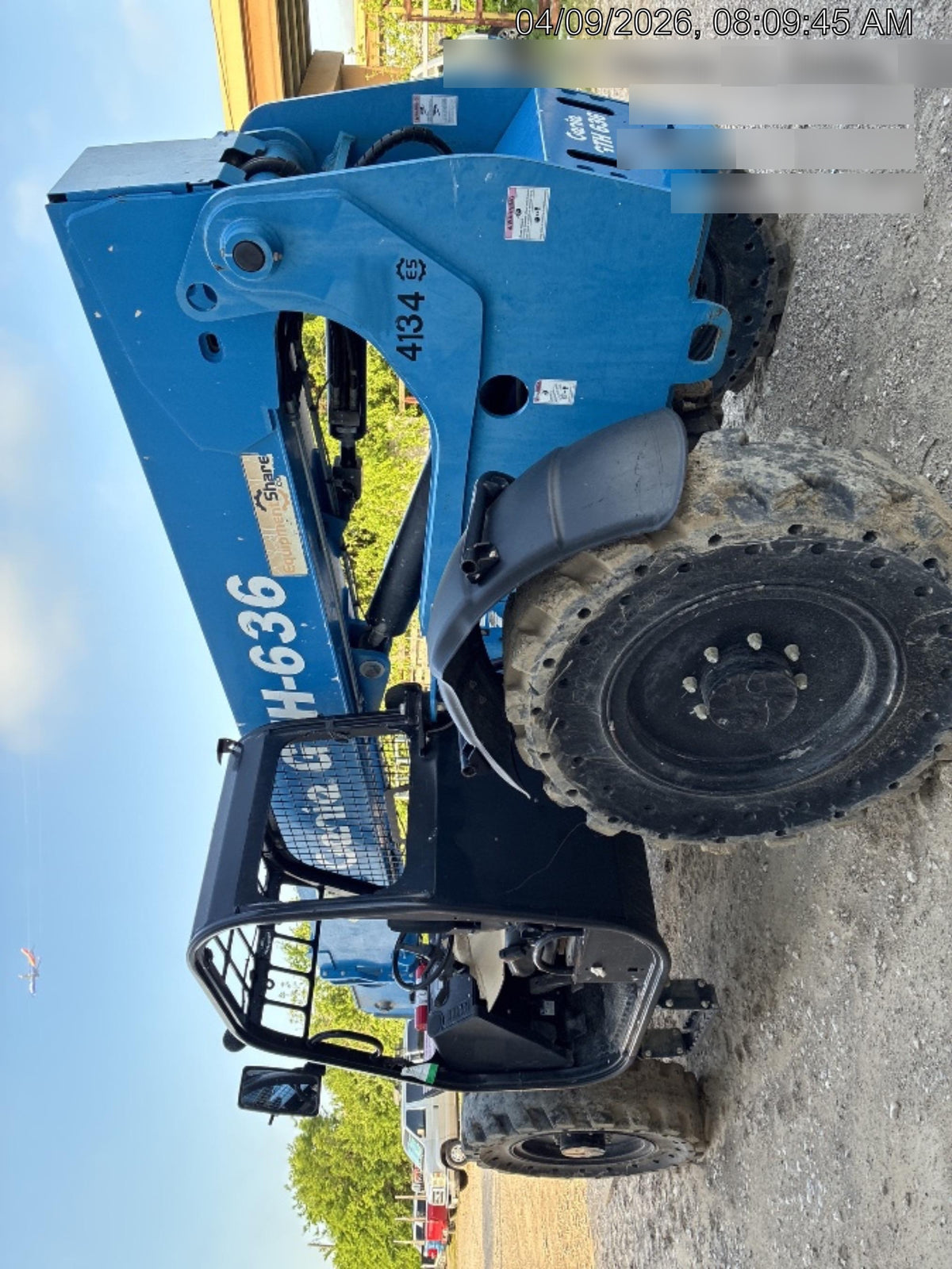 2017 Genie GTH-636 Genie GTH636 Telehandler, 48' Carriage, Solid Tires