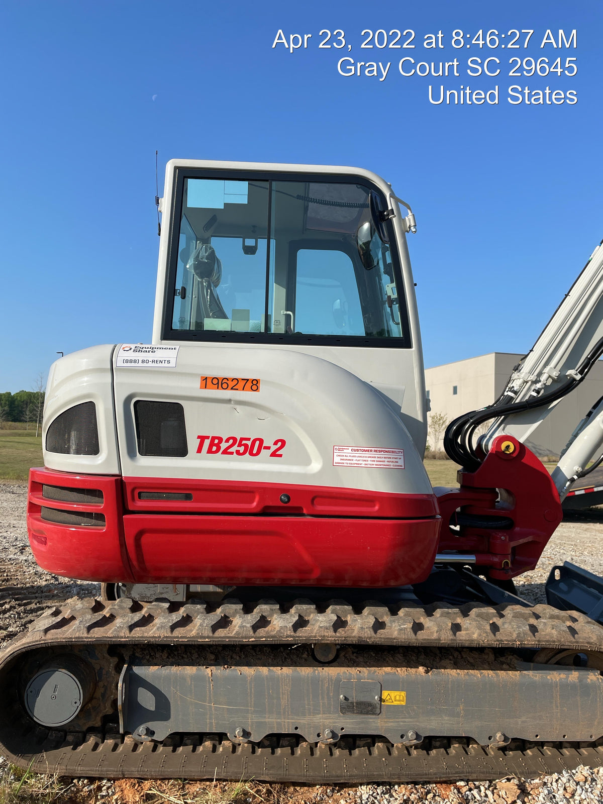 2021 TAKEUCHI TB250-2C