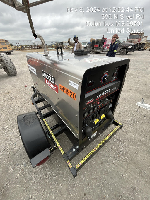 2024 Lincoln Electric LE400 Kubota V1505, Trlr, Cable Rack, Light Kit, ES Decals, T3