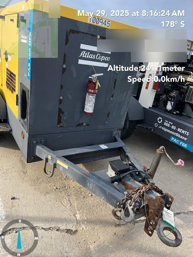 2020 ATLAS COPCO PAS 100 HF CS Enclosed