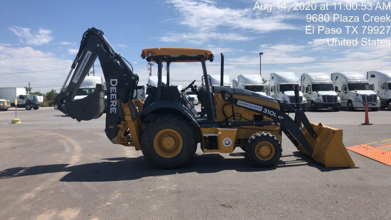 2020 John Deere 310LEP Canopy, 4WD, Standard Stick, Pilot Controls, 2 Way Hydraulics, TAG Manual QC