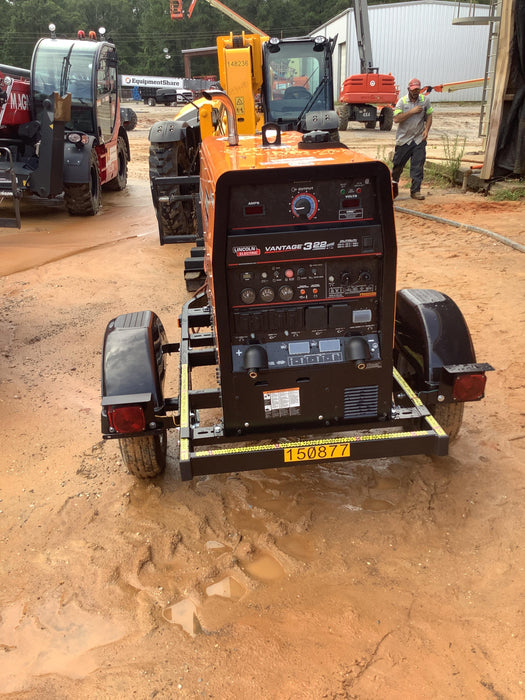 2021 Lincoln Electric Vantage 322 Vantage 322 Ready Pak 3 w/ Telematics & Decals, ORANGE (includes trailer, cable rack, fender light kit)