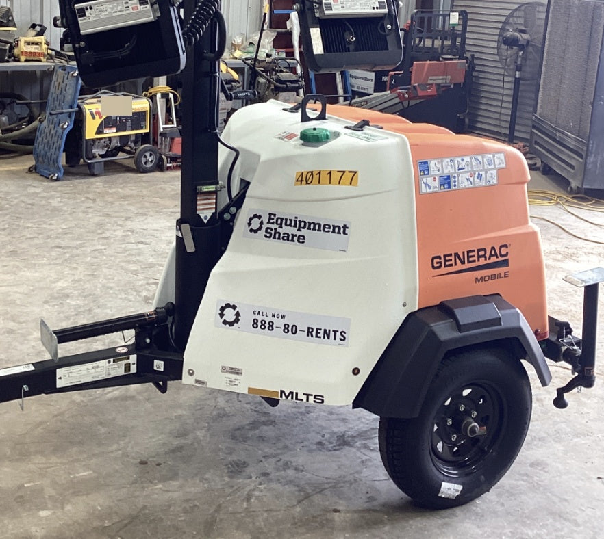 2024 Generac MLT2 Diesel, Flex Switch 120V Input, Powerzone Controller, 
(4) 320W LED Lights, 4kW Generator, 39.9 Gal Fuel Tank, 2" Ball, T3