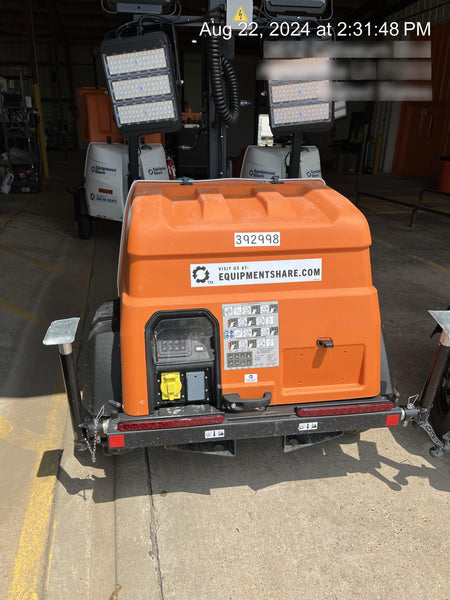 2024 Generac MLT2 Diesel, Flex Switch 120V Input, Powerzone Controller, 
(4) 320W LED Lights, 4kW Generator, 39.9 Gal Fuel Tank, 2" Ball, T3