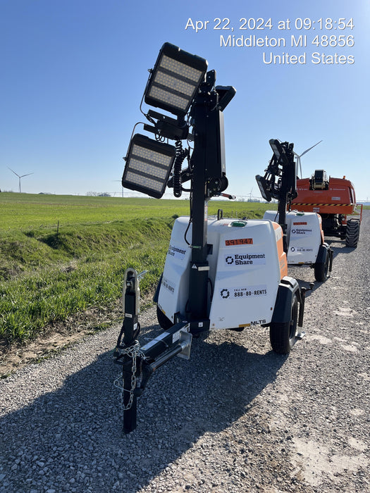 2024 Generac MLT2 Diesel, Flex Switch 120V Input, Powerzone Controller, 
(4) 320W LED Lights, 4kW Generator, 39.9 Gal Fuel Tank, 2" Ball, T3