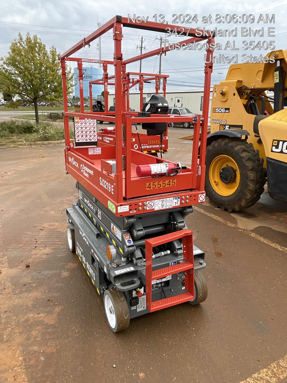 2024 Skyjack SJ3219 Electric Drive, Sld NM Tires, DBcns, RFRails, Power to Platform, T3 + Access Control