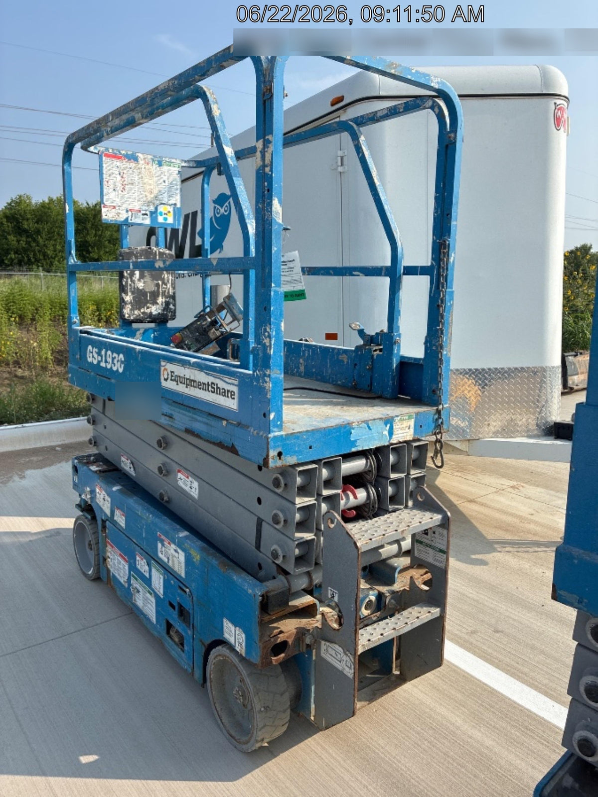 2019 Genie GS-1930 Fixed rails with chain Entry