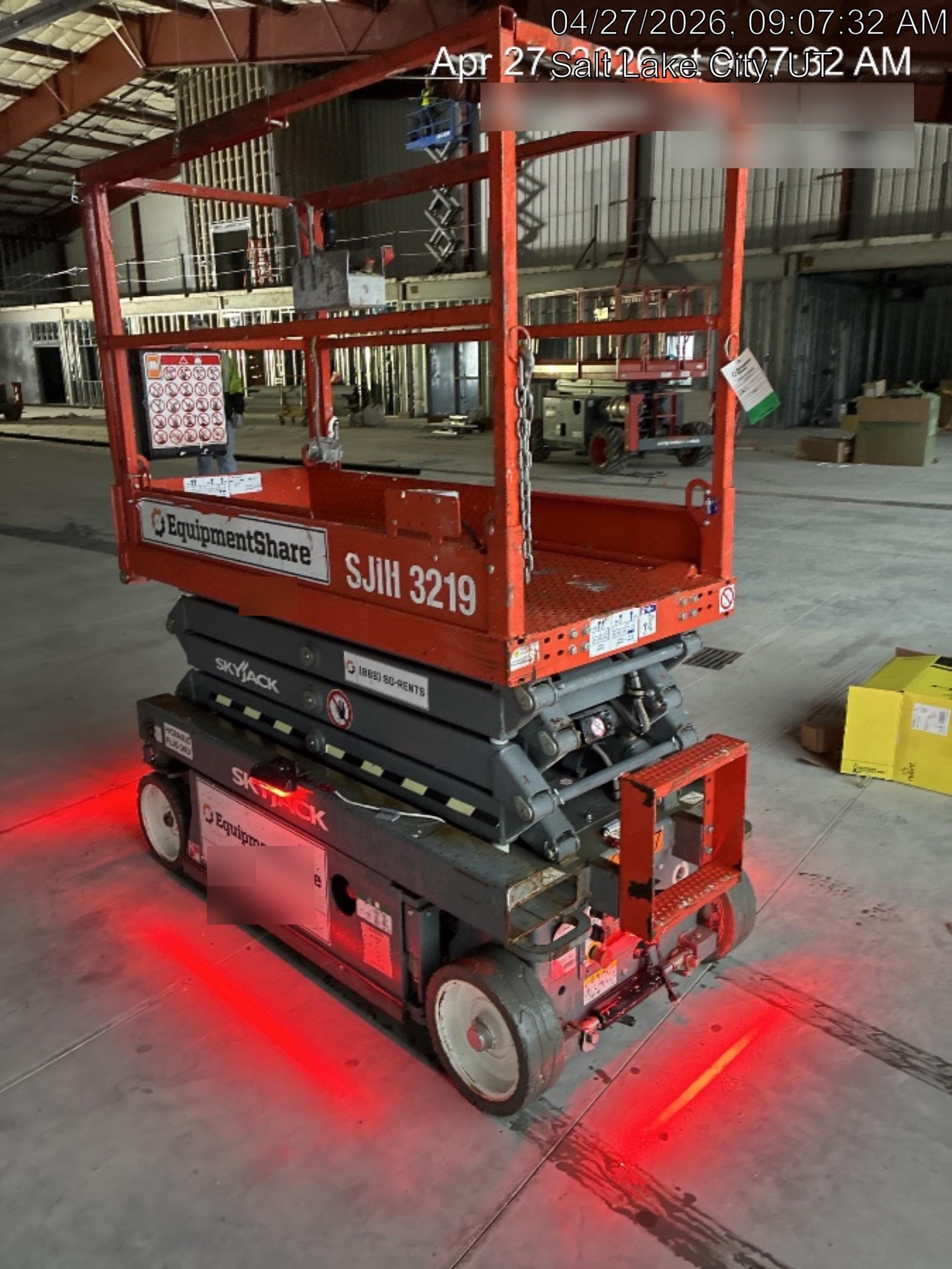 2019 Skyjack SJIII-3219 Standard Options