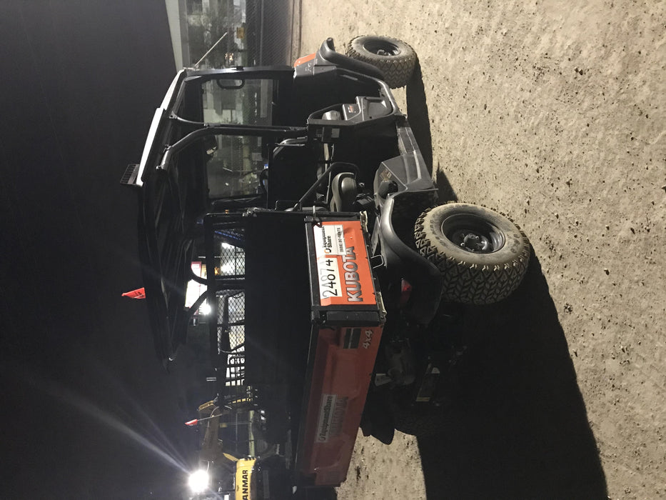 Kubota RTV-X1140W-H Kubota RTVX1140WH 4wd Utility Cart, LED Strobe, Windshield Tempered Glass, Pastic Canopy, Wire Harness Kit, Backup Alarm