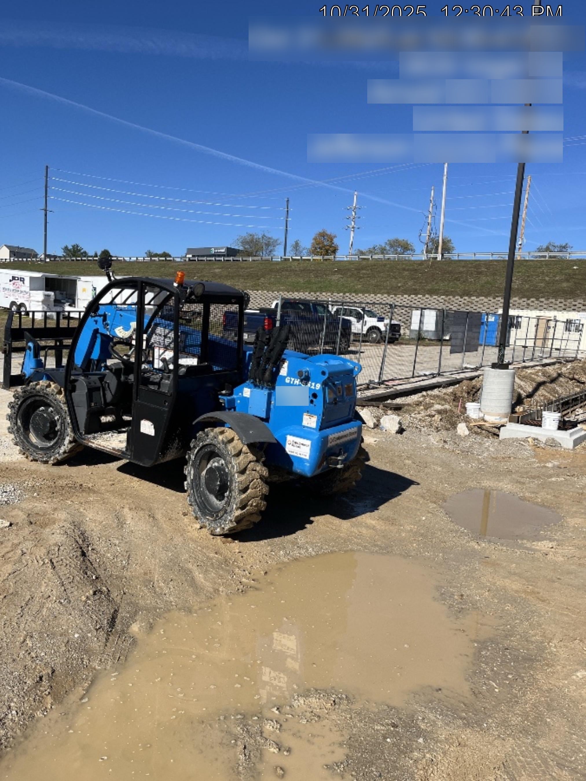 2020 Genie GTH-5519 Canopy, Solid Tires, Work Lights, Beacon, Aux Hydraulics, Back up Alarm