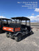 2022 Kubota RTV-X1140W-H Plastic Canopy, Windshield Acrylic Clear, LED Strobe Light, Wire Harness Kit, Back up Alarm