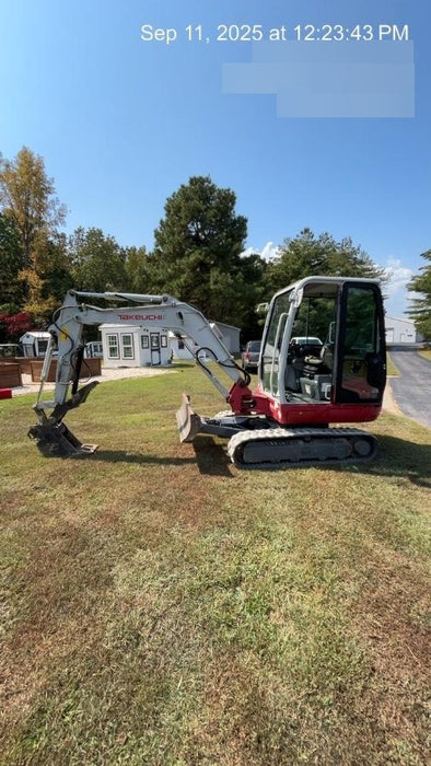 2020 Takeuchi TB235-2CR Cab/Heat/Air, Rubber Tracks, Manual TAG QC