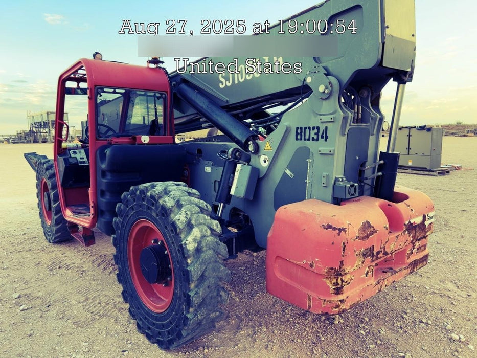 2018 Skyjack SJ1056 TH Skyjack 1056 TH Telehandler w/Open ROPS, Work Lights/Beacon, Solid Tires, 60" Carriage and Forks