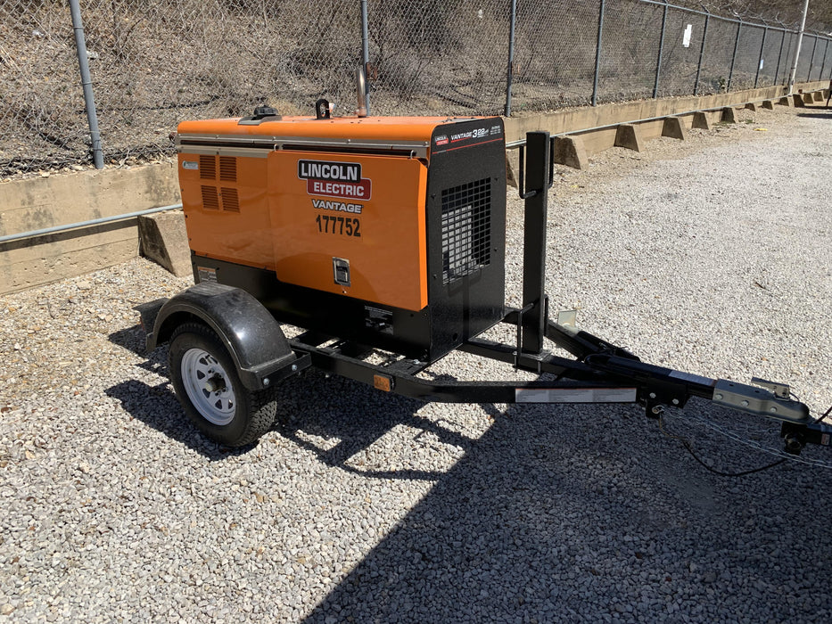 2021 Lincoln Electric Vantage 322 Vantage 322 Ready Pak 3 w/ Decals, ORANGE (includes trailer, cable rack, fender light kit) NO Telematics