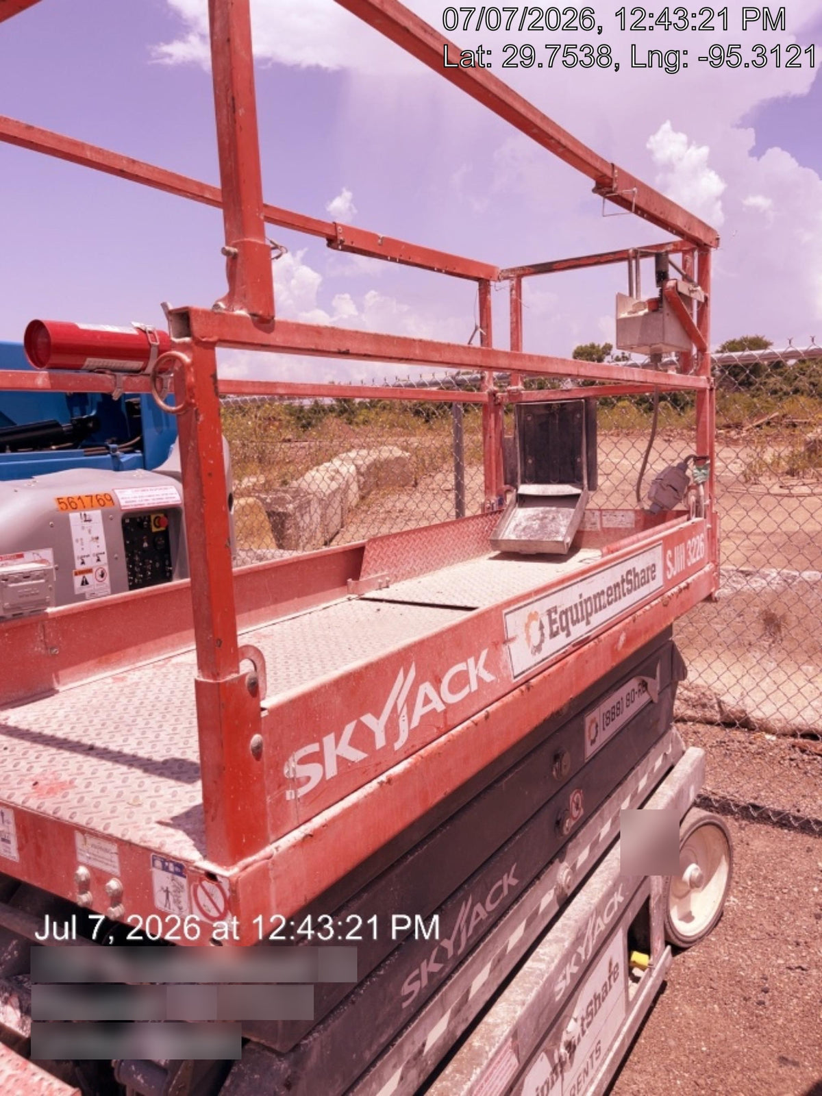 2019 Skyjack SJIII-3226 Standard Options, Trojan Batteries