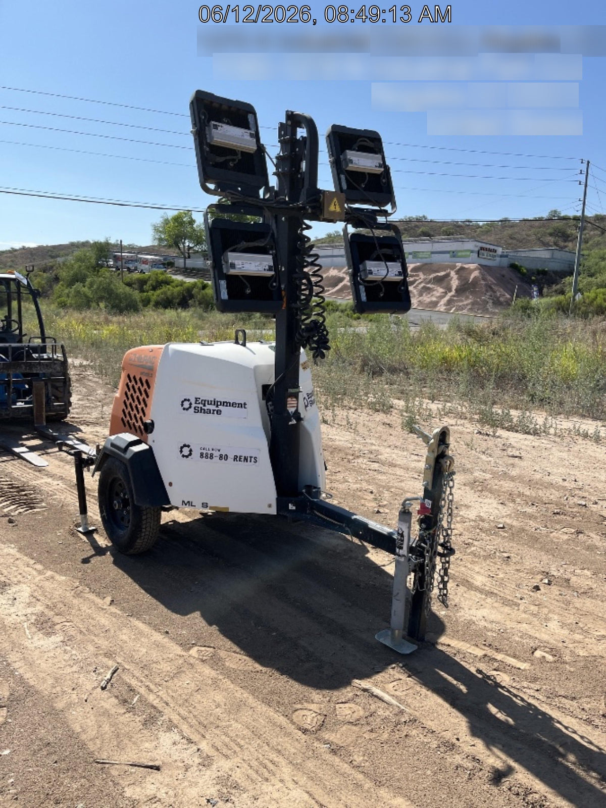 2024 Generac MLT2 Diesel, Flex Switch 120V Input, Powerzone Controller, 
(4) 320W LED Lights, 4kW Generator, 39.9 Gal Fuel Tank, 2" Ball, T3