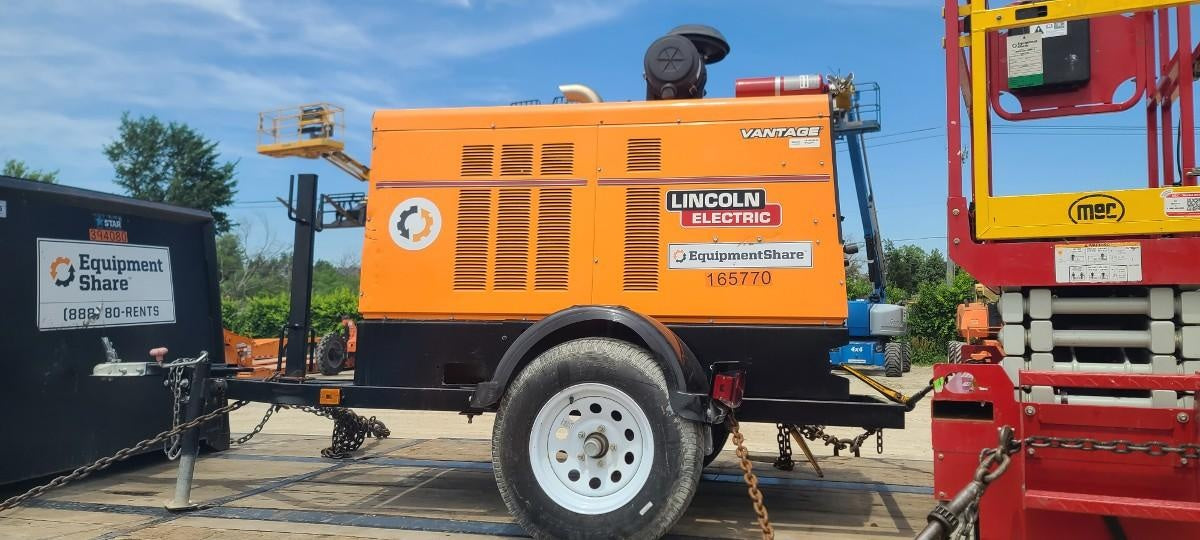 2021 Lincoln Electric Vantage 549X Ready Pak 3, ORANGE (includes trailer, cable rack, fender light kit)