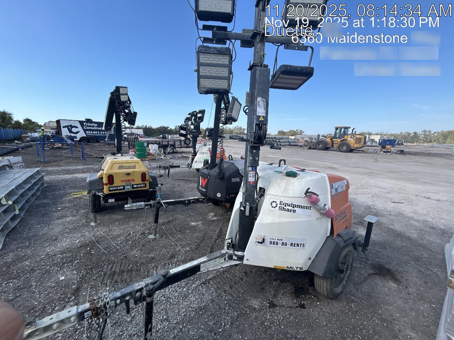 2023 Generac MLT2 Diesel, Flex Switch 120V Input, Powerzone Controller, 
(4) 320W LED Lights, 4kW Generator, 39.9 Gal Fuel Tank, 2" Ball, T3