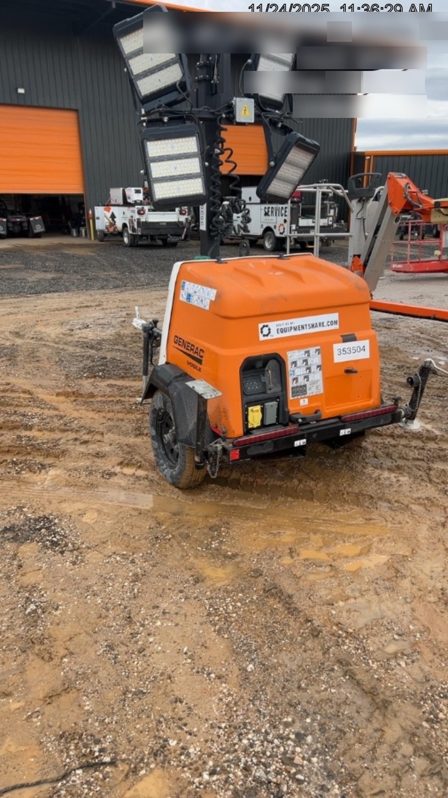 2023 Generac MLT2 Diesel, Flex Switch 120V Input, Powerzone Controller, (4) 320W LED Lights, 4kW Generator, 39.9 Gal Fuel Tank, 2" Ball, T3