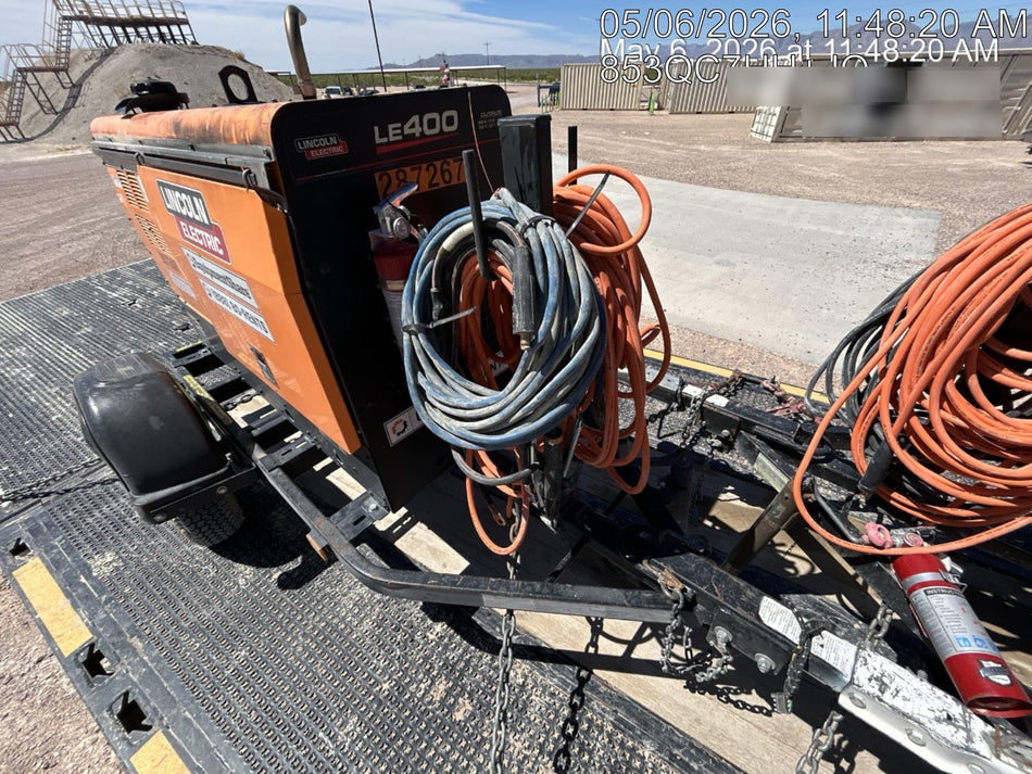 2023 Lincoln Electric LE400 Kubota V1505, Trlr, Cable Rack, Light Kit, ES Decals, T3