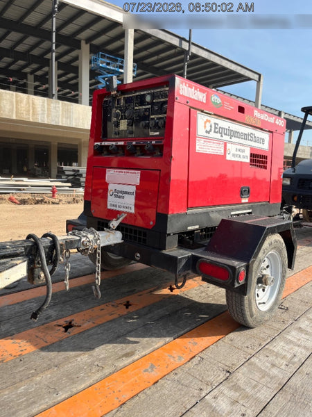 2022 Shindaiwa DGW400MDL Kubota D902 Engine, 23 HP, Dual Op Welder, Wire, Arc, Droop Stick, Tig, and CC Stick Functionality, Simulphase, 3 Phase and 1 Phase Gen Output, Single Axle NB Trlr, Slr Trckl Chrg 12V 12W, Fire Ext