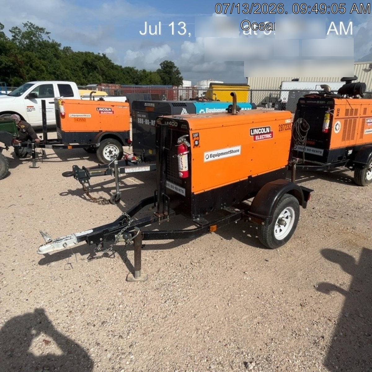 2022 Lincoln Electric LE400 Kubota V1505, Trlr, Cable Rack, Light Kit, ES Decals, T3