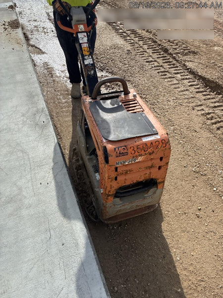 2023 Multiquip MV308GH Honda GX270, 18" Plate, Tachometer