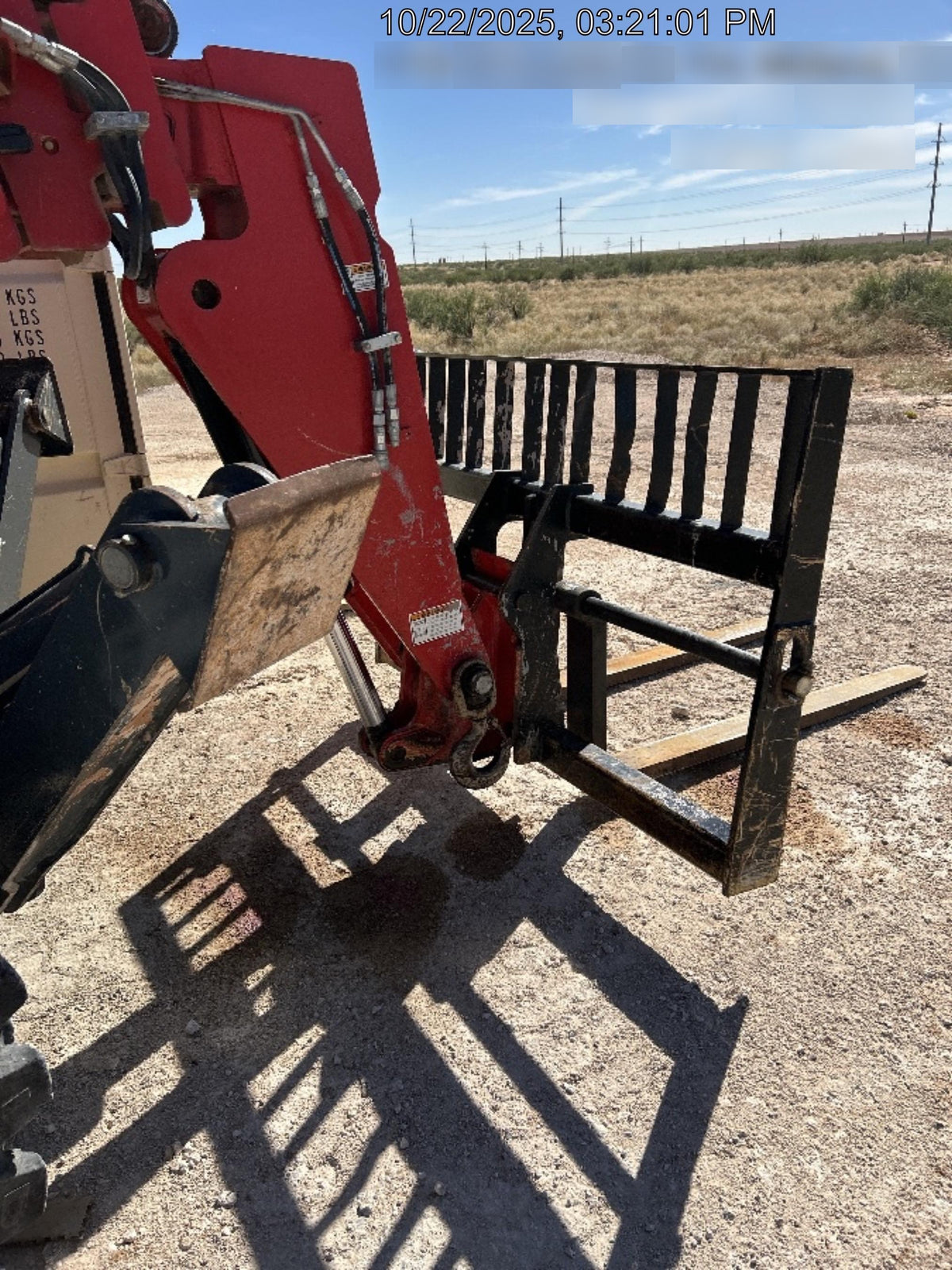 2019 Manitou MTA10055 MTA10055 - 120 HP T4, Canopy, Worklights/Strobe, Beacon, 66" Carriage, 60" Forks, Solid Tires, Lift Hook, Aux Hydraulics