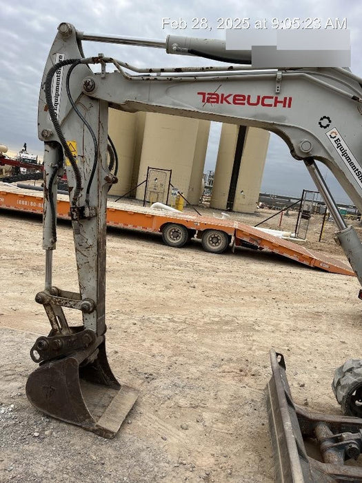 2019 Takeuchi TB260 Takeuchi TB260 Canopy w/Rubber Tracks, Auxiliary Hydraulics, Standard Blade, Manual QC