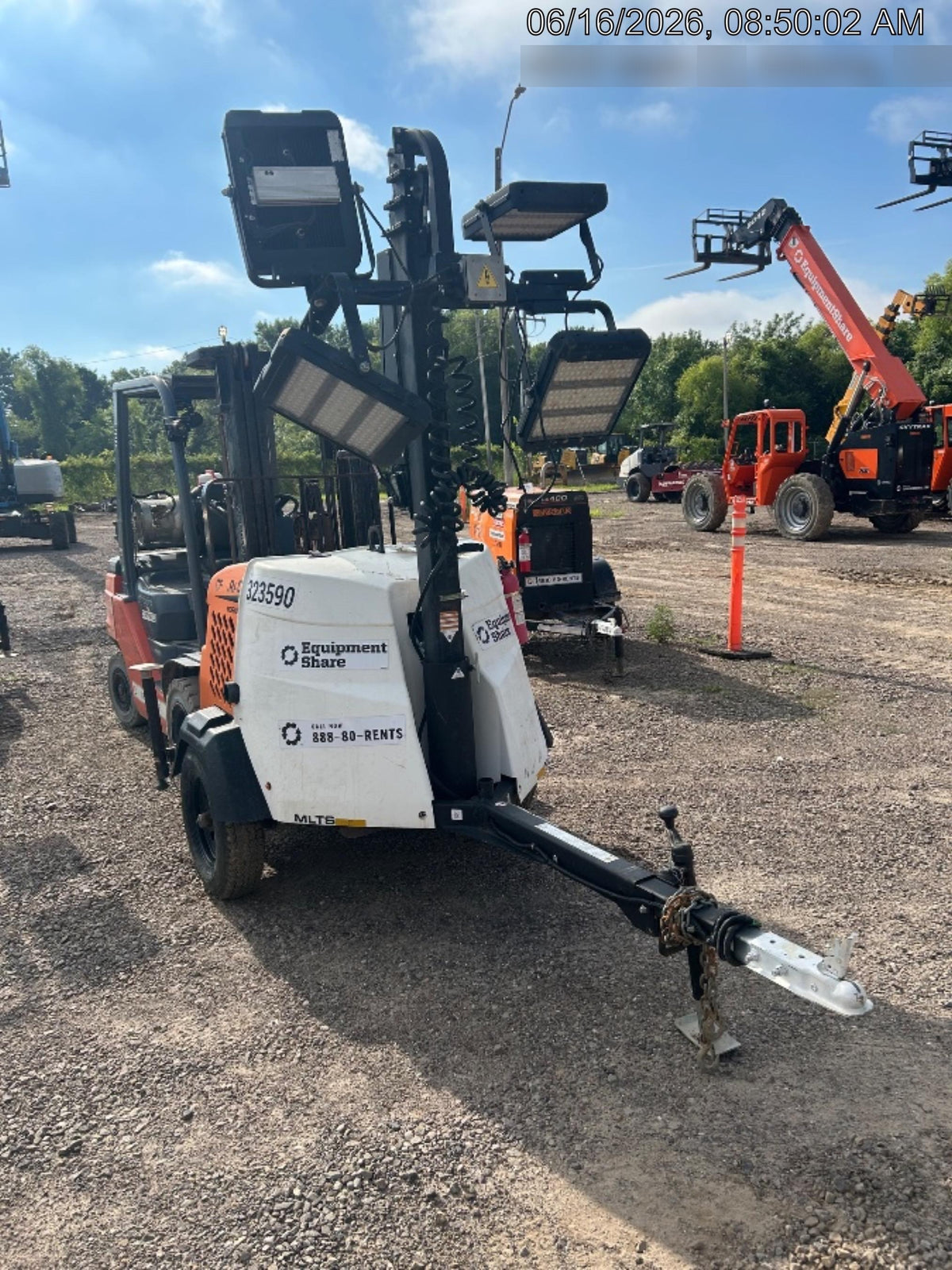 2023 Generac MLT2 Diesel, Flex Switch 120V Input, Powerzone Controller, (4) 320W LED Lights, 4kW Generator, 39.9 Gal Fuel Tank, 2" Ball, T3