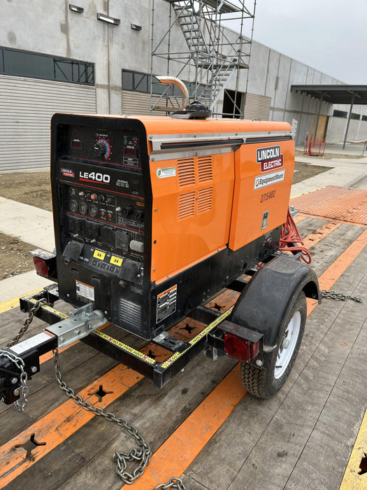 2022 Lincoln Electric LE400 Kubota V1505, Trlr, Cable Rack, Light Kit, ES Decals, T3