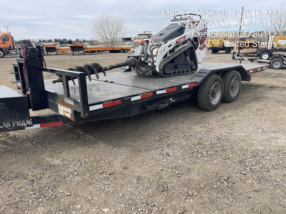 2025 TEXAS PRIDE TRAILERS 21' Lowboy Gravity Tilt Bed 14K Bumper Pull Trailer